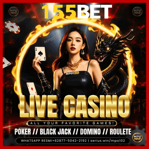 155BET com 50+ mesas de cassino ao vivo em HD 4K.